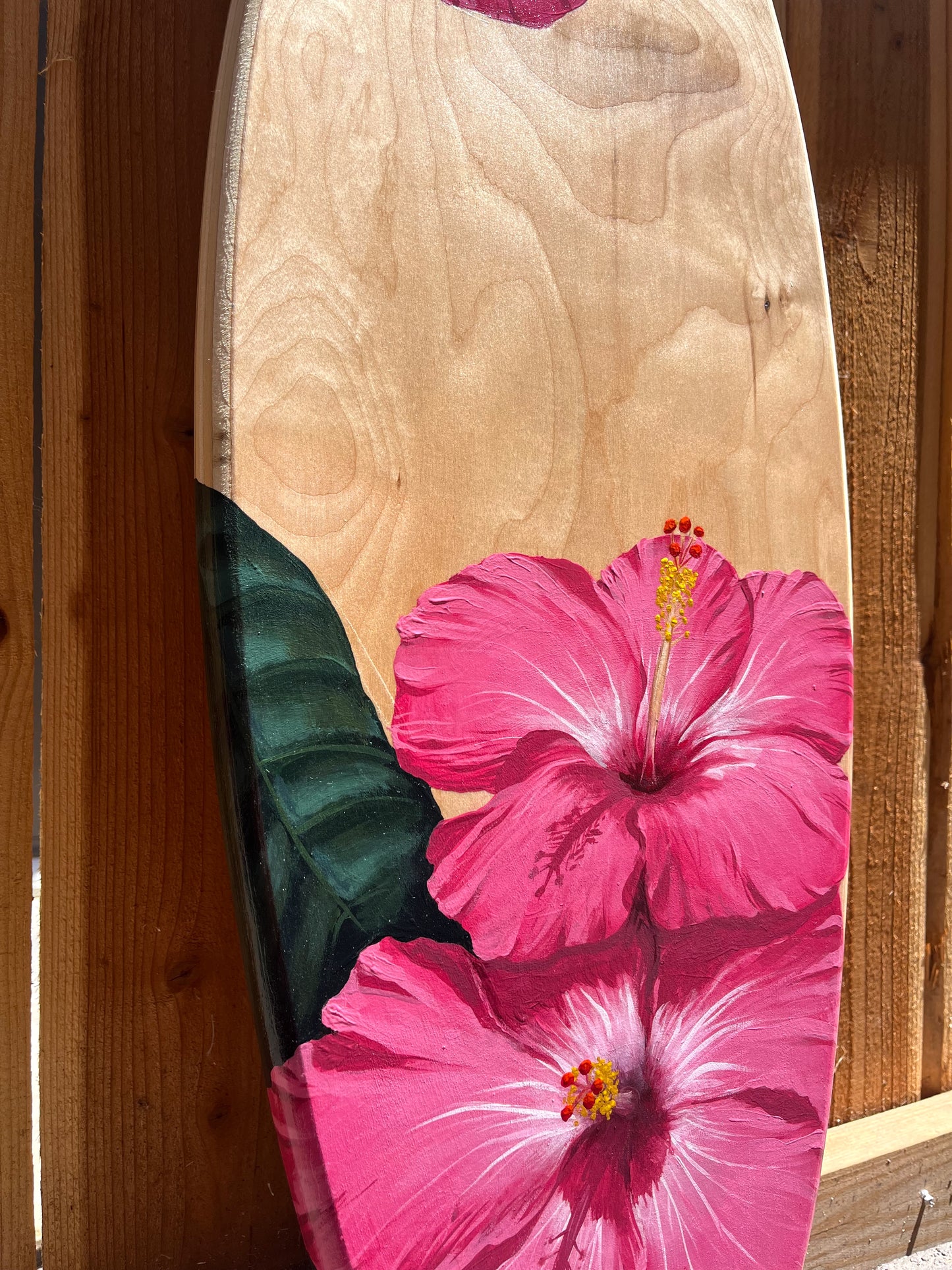 Hibiscus Surfboard Original Painting