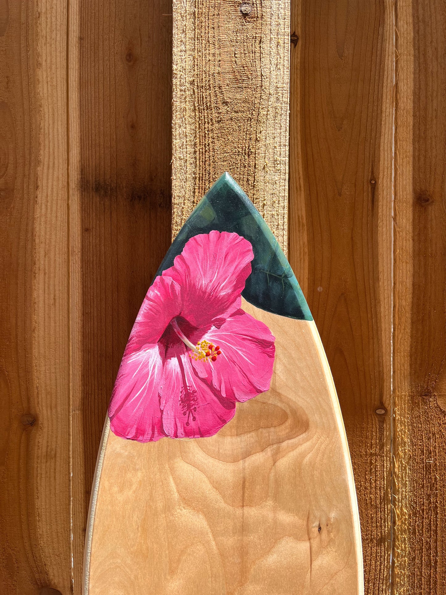 Hibiscus Surfboard Original Painting