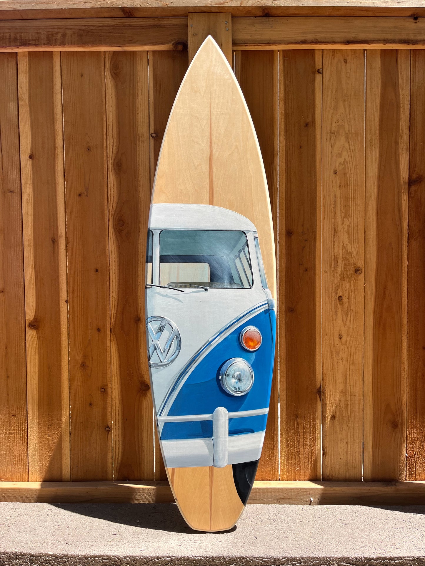 VW Bus Surfboard Original Painting
