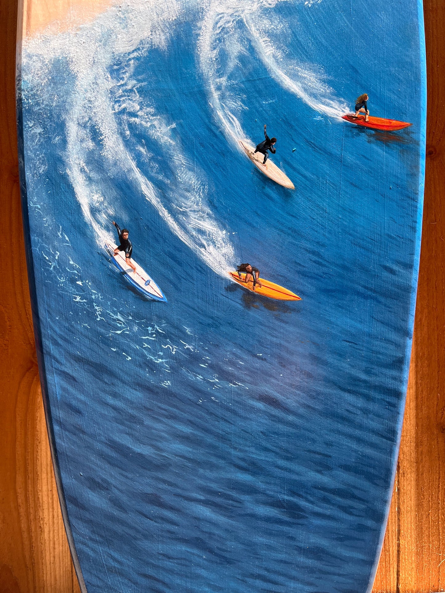 Wave Surfboard Original Painting
