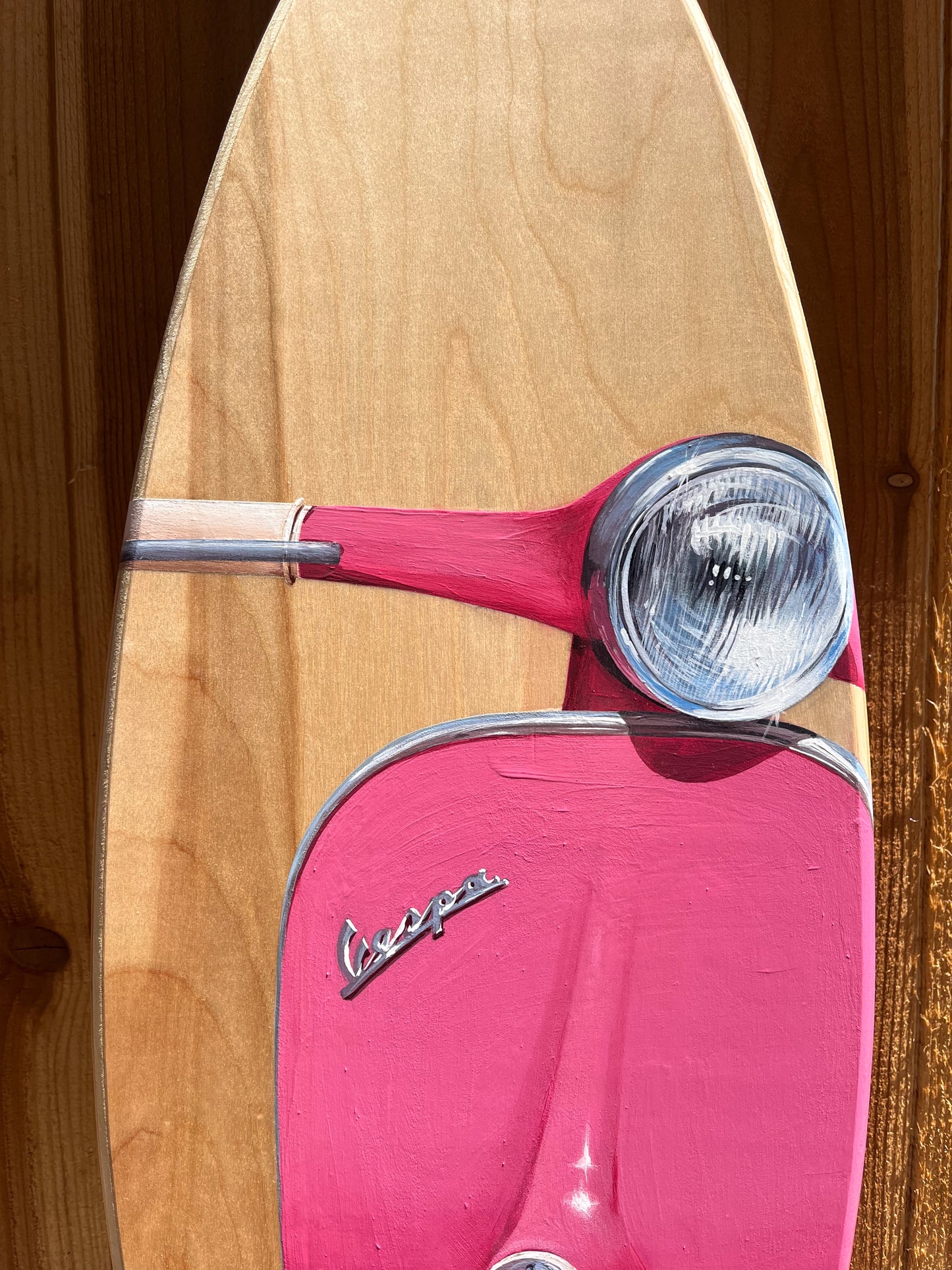 Vespa Surfboard Original Painting