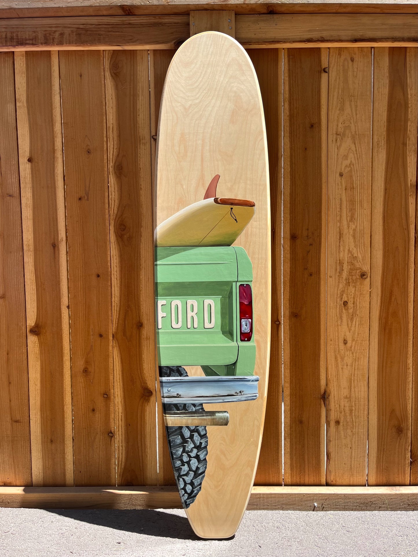 Bronco Surfboard Original Painting