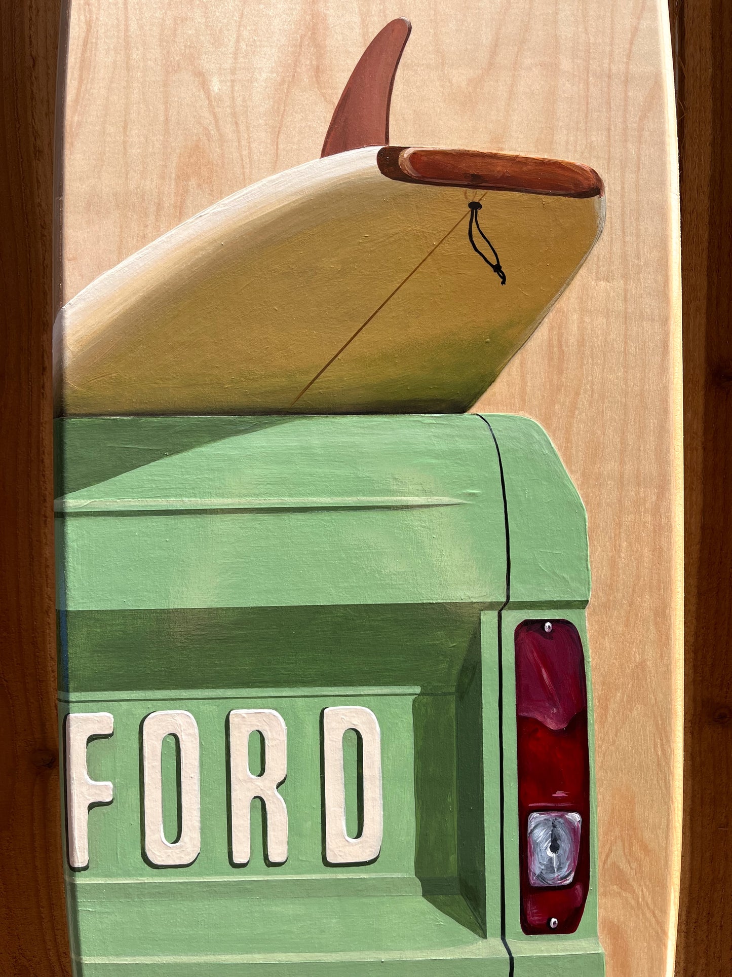 Bronco Surfboard Original Painting