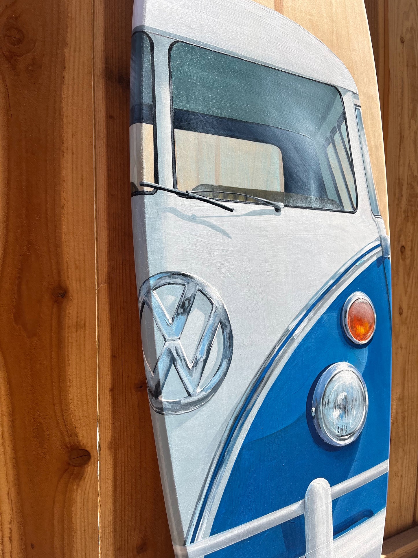 VW Bus Surfboard Original Painting