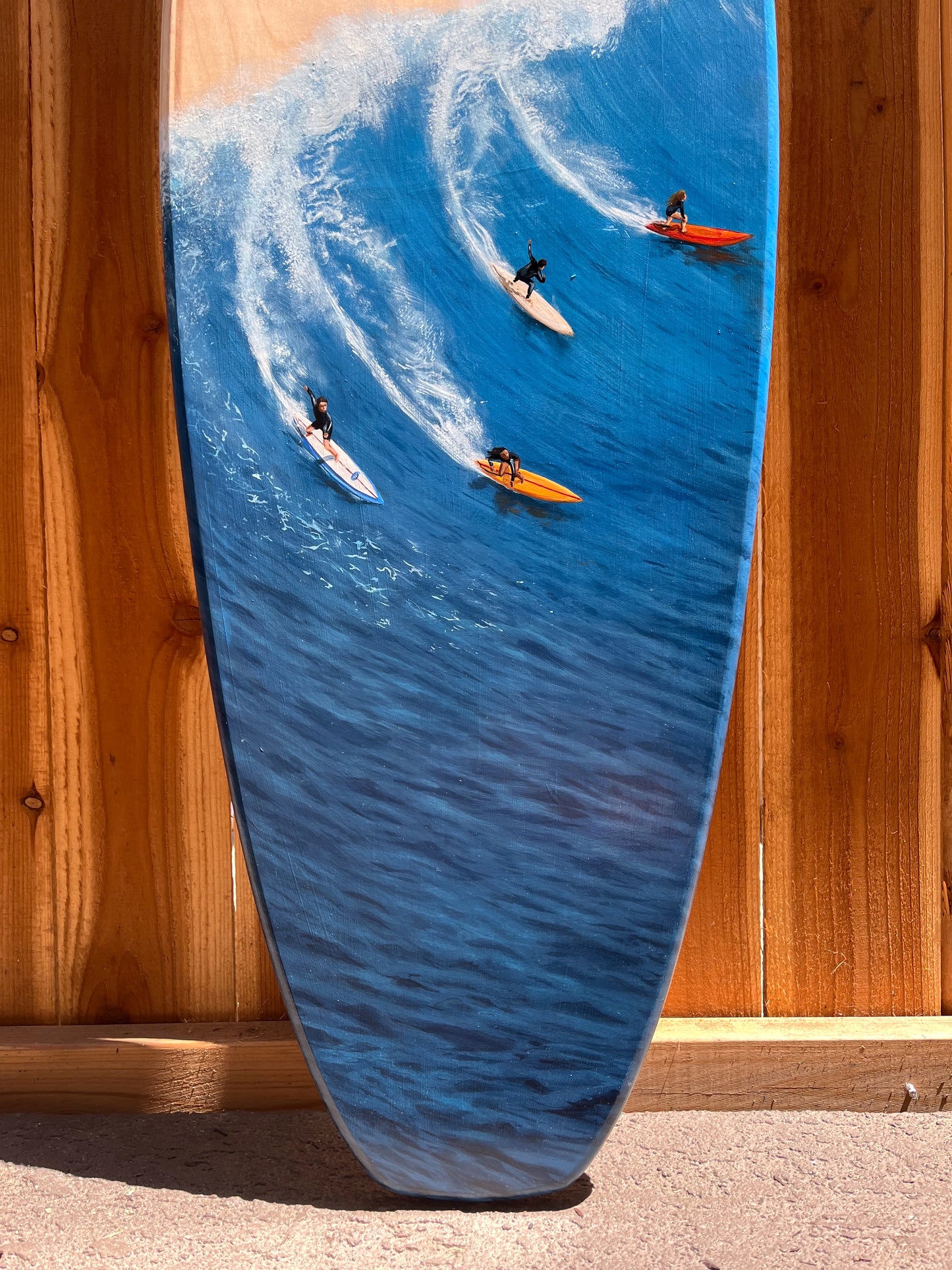 Wave Surfboard Original Painting
