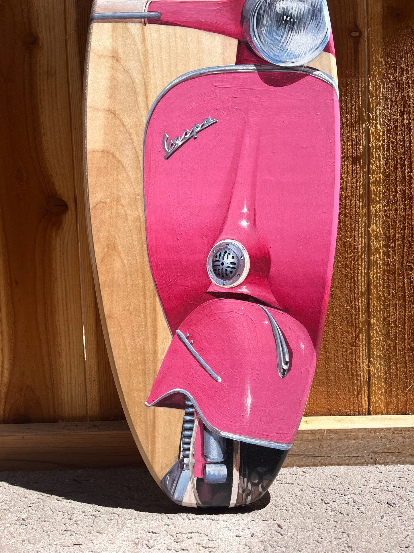 Vespa Surfboard Original Painting