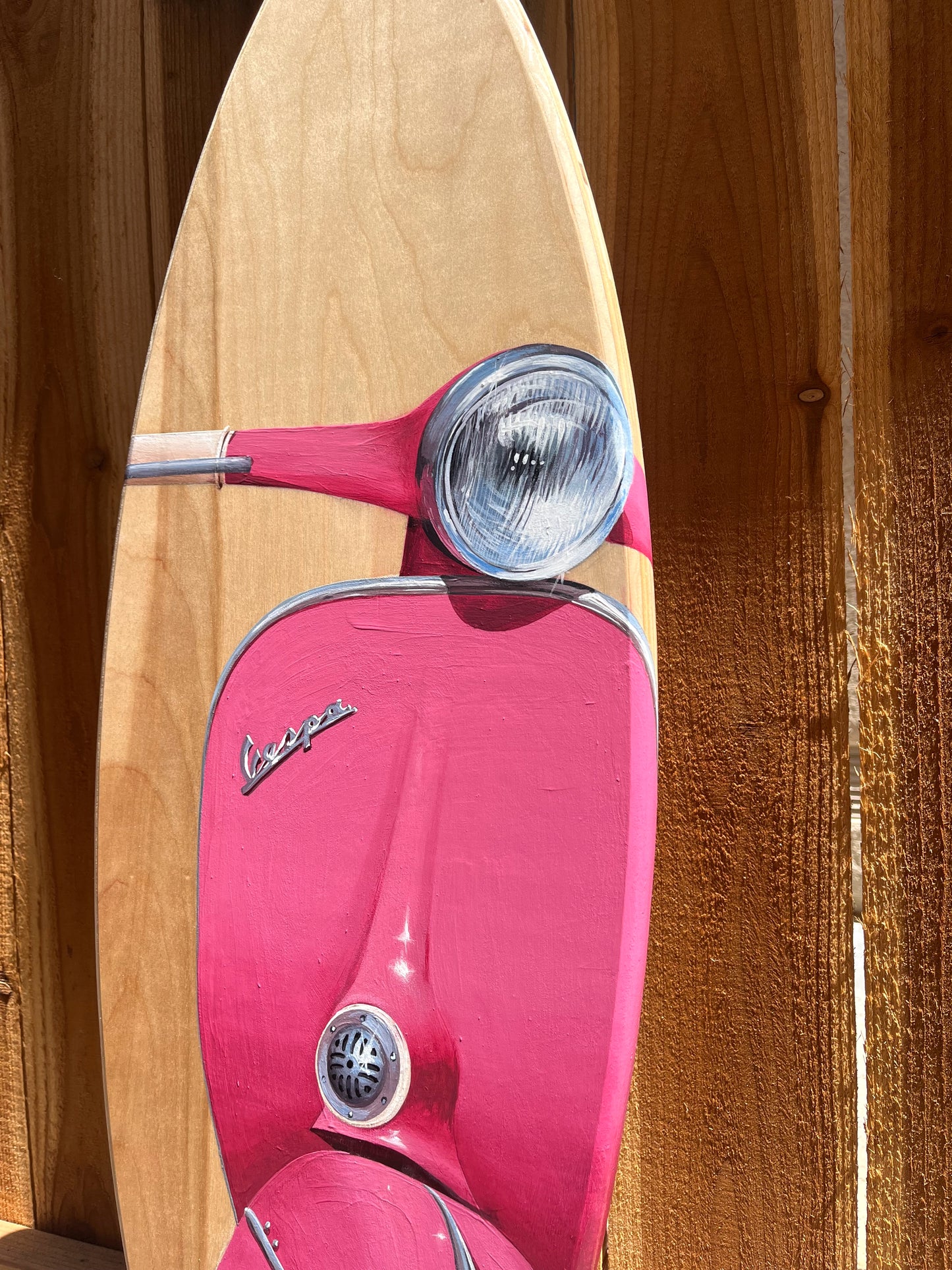 Vespa Surfboard Original Painting