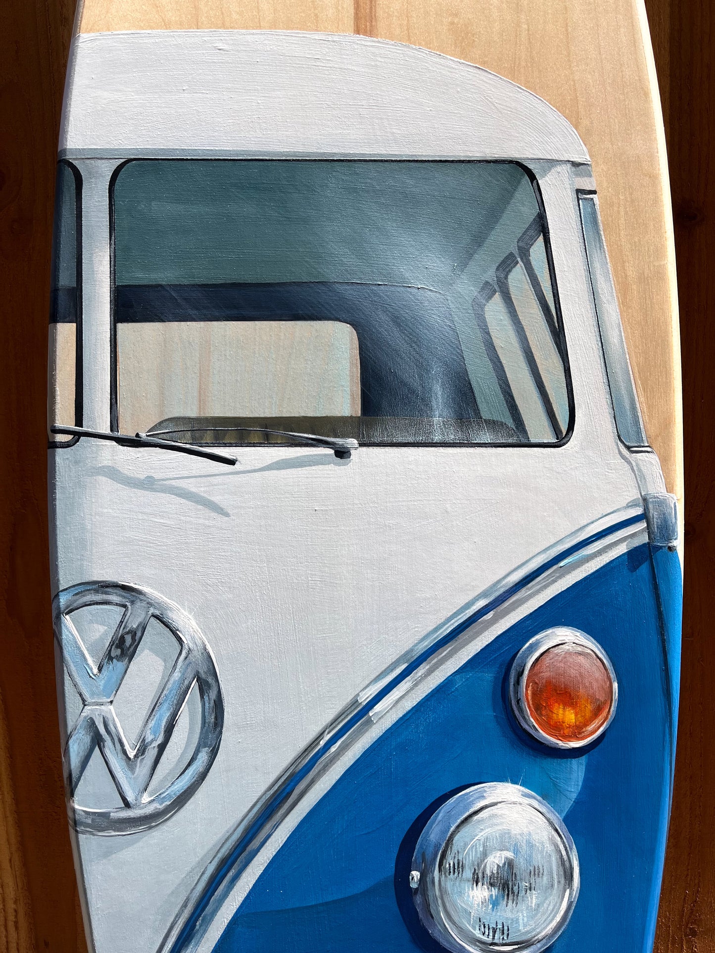 VW Bus Surfboard Original Painting