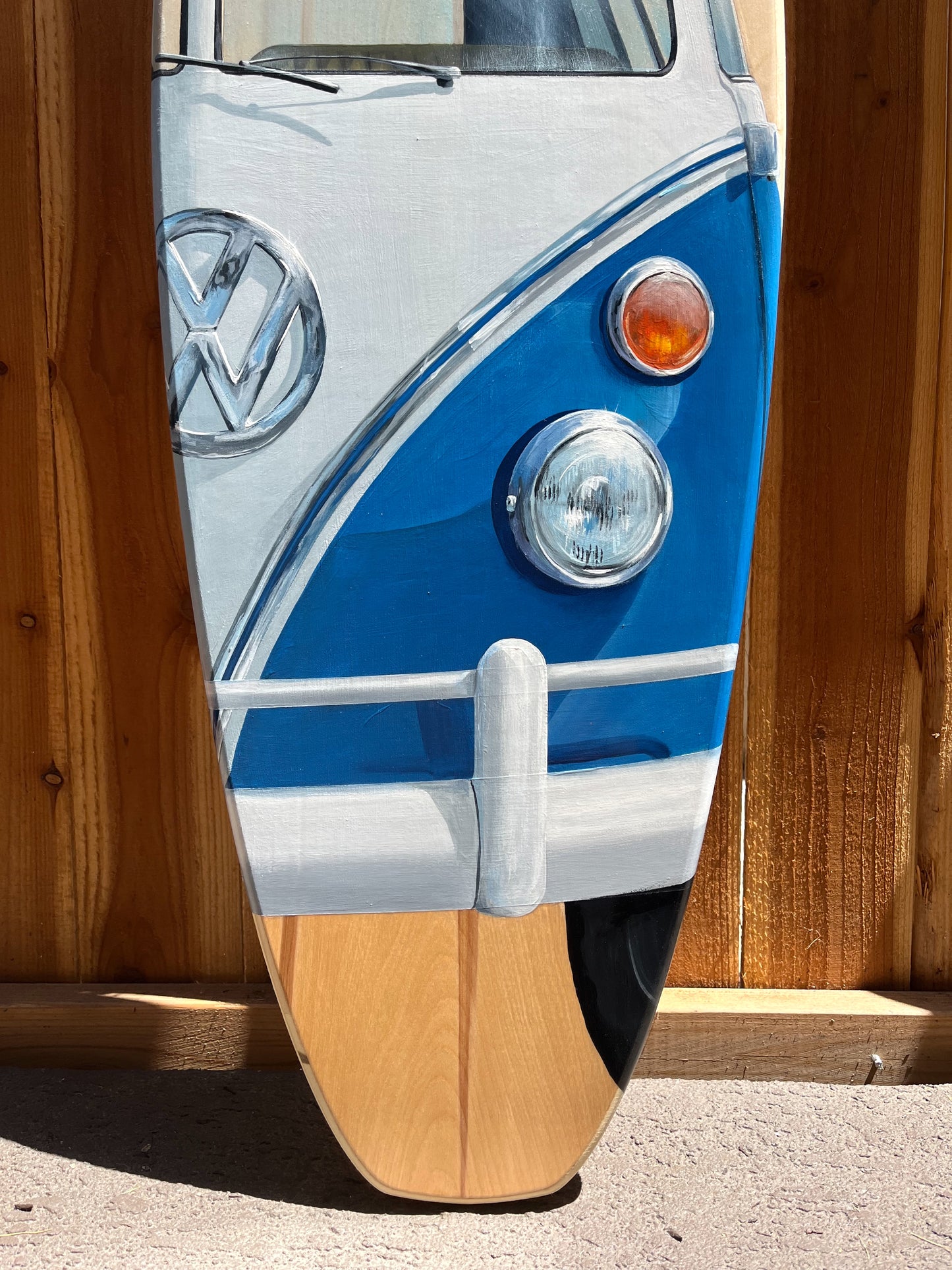 VW Bus Surfboard Original Painting