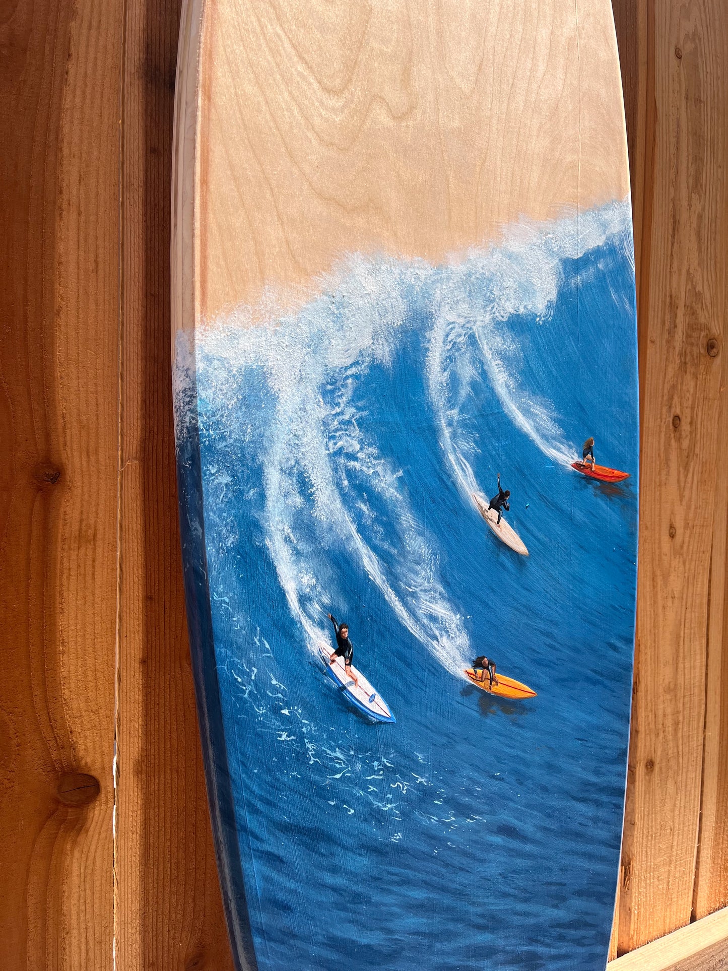 Wave Surfboard Original Painting