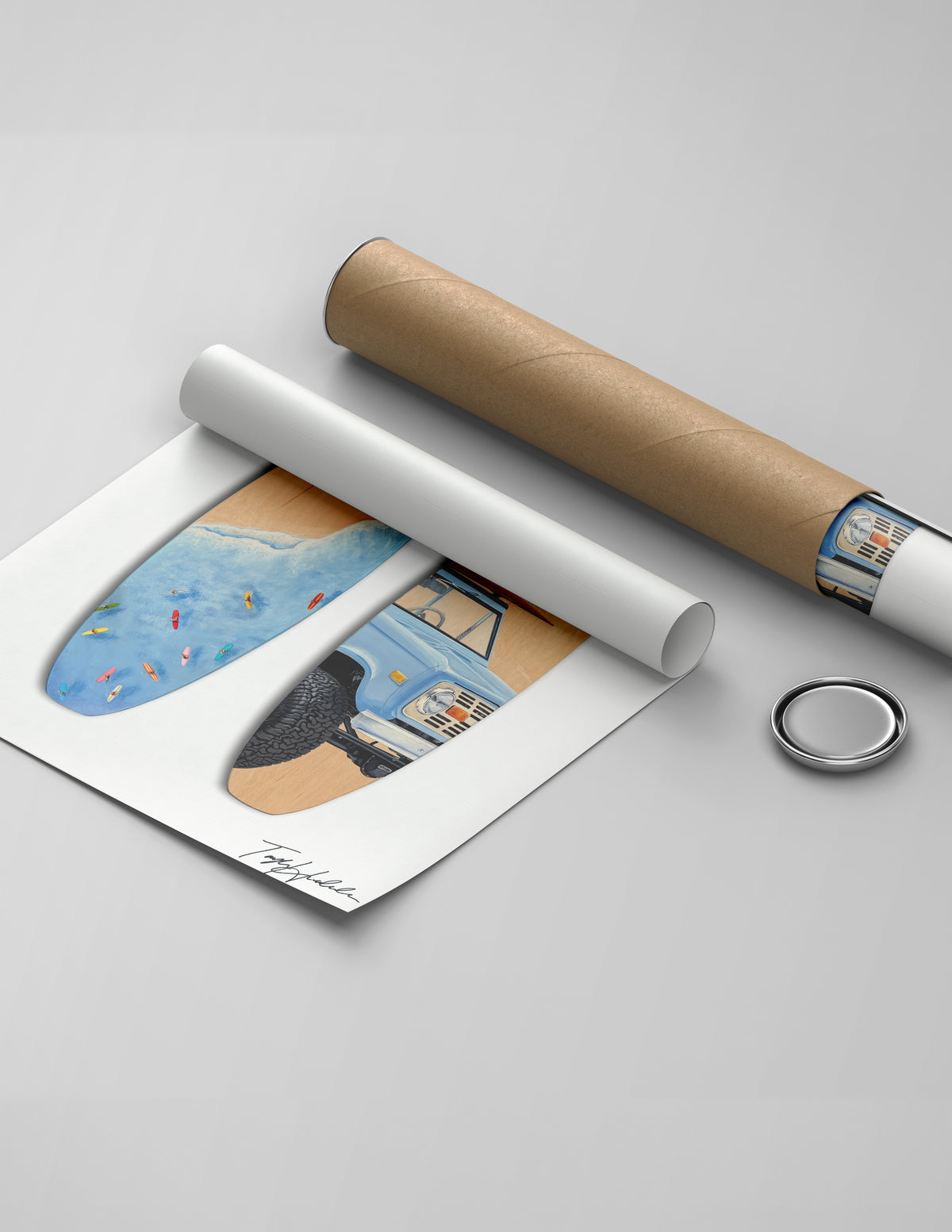 "West Coast" Surfboard Set Print