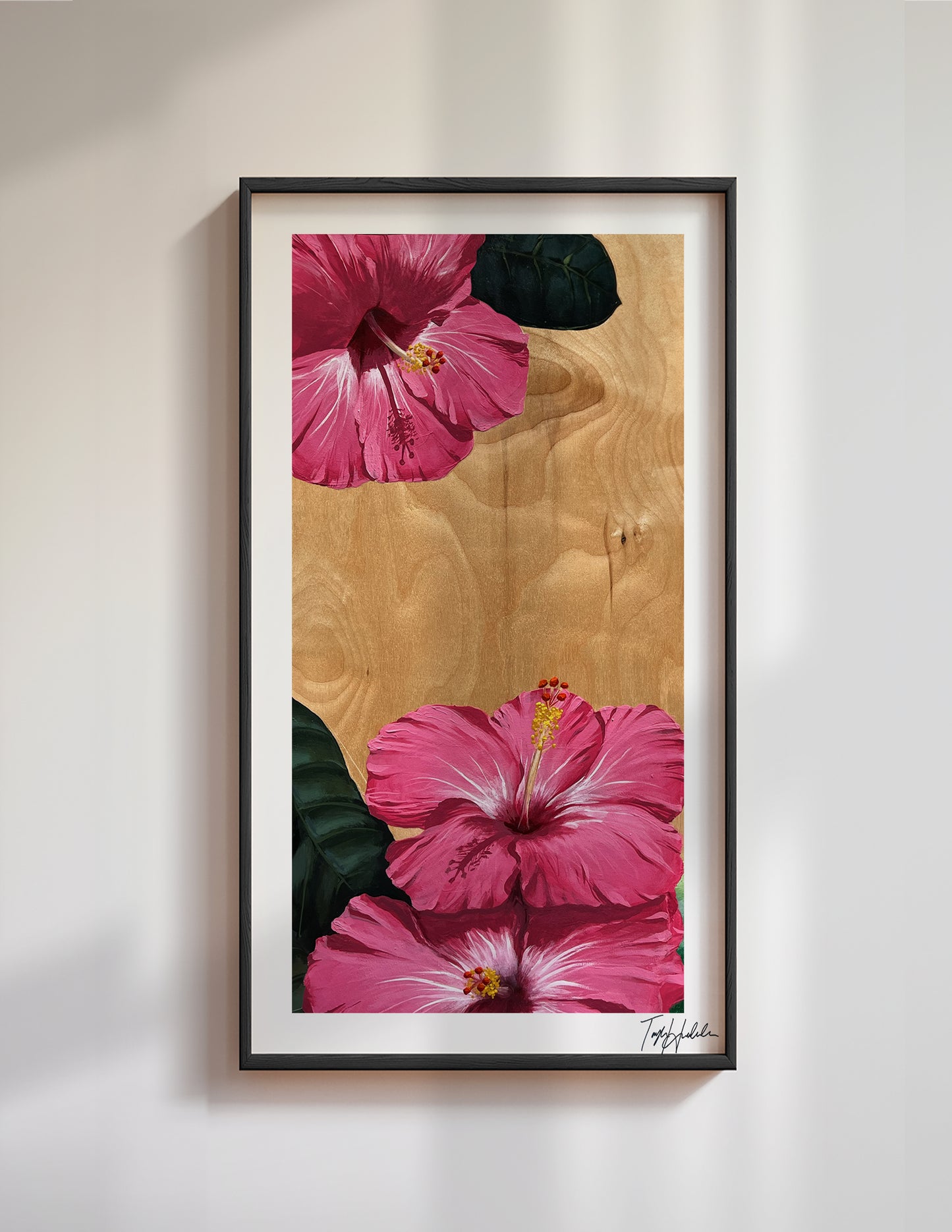"Hibiscus + Vespa" Print