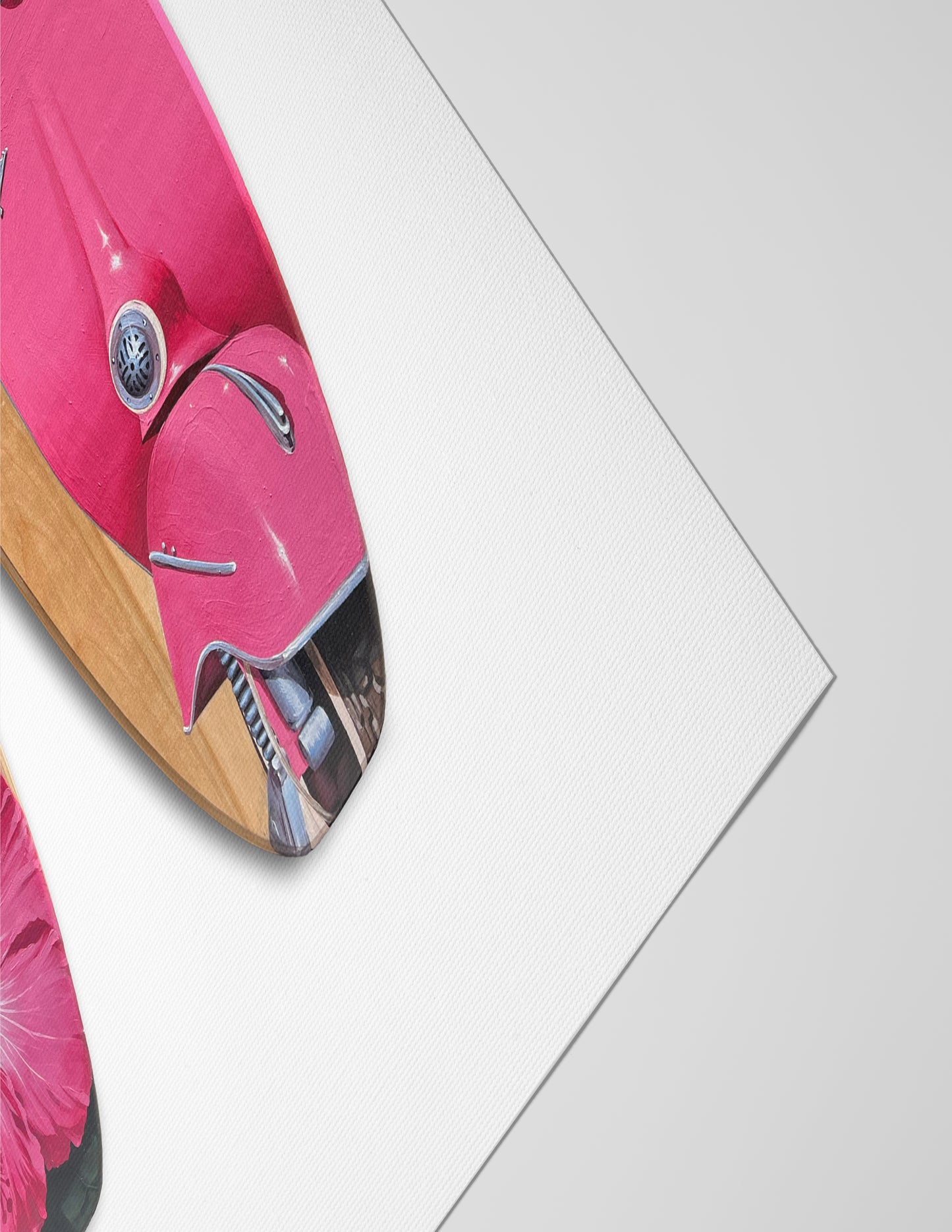 Pink Surfboard Set Print
