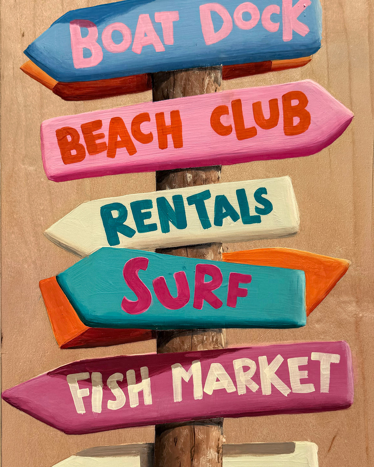 "Surf Club" No.2 Original Painting