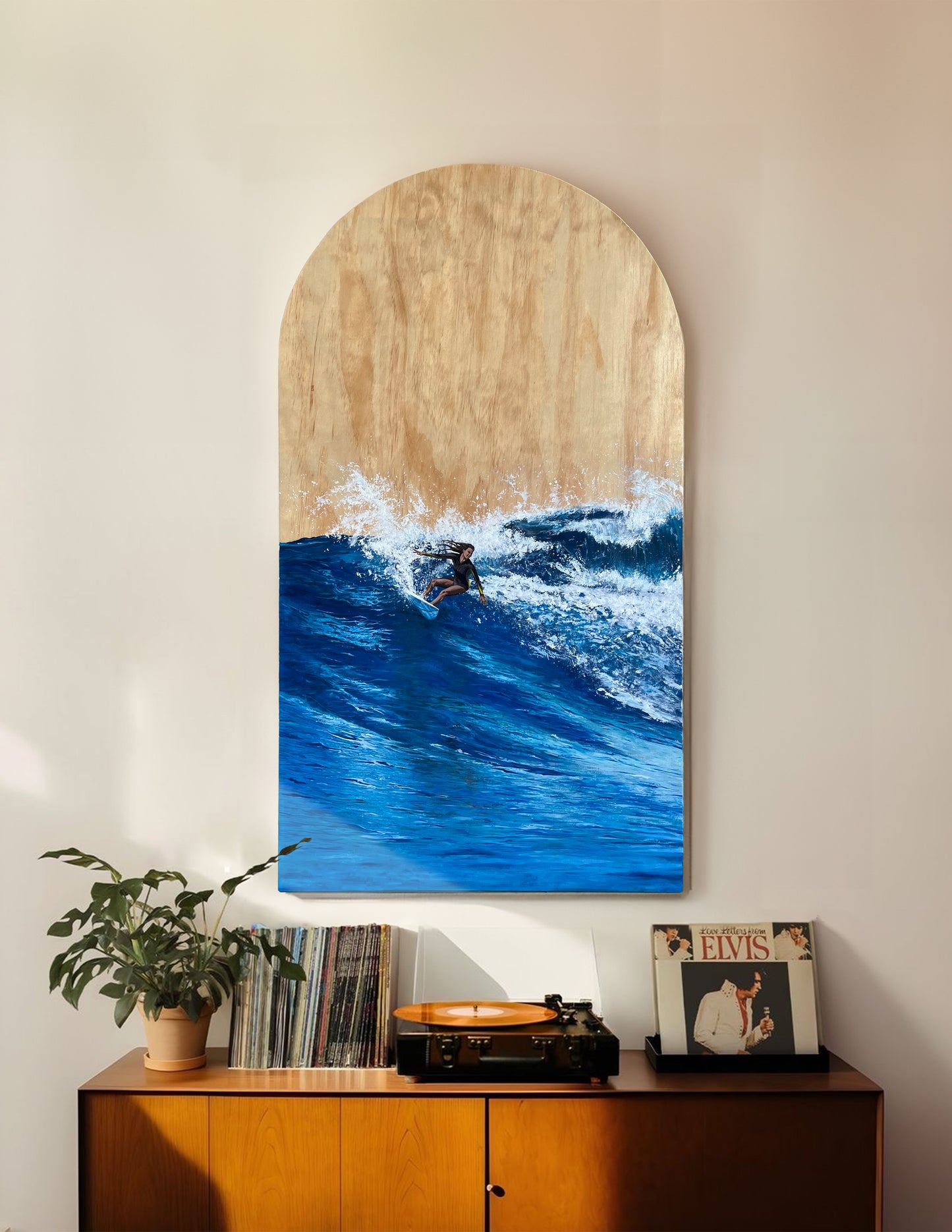"Surf like a Girl" Original Painting