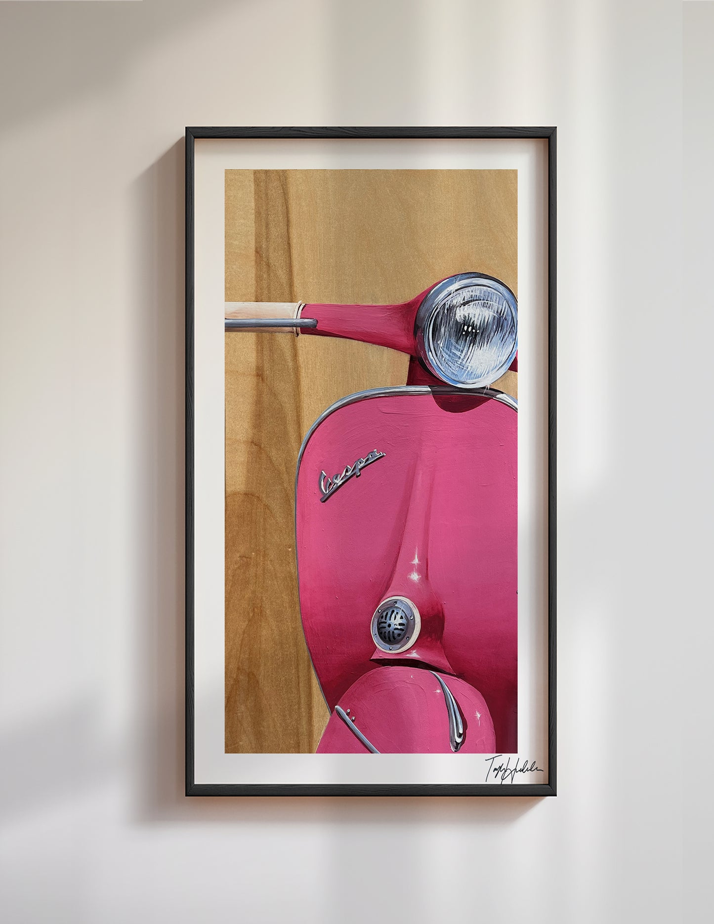 "Hibiscus + Vespa" Print
