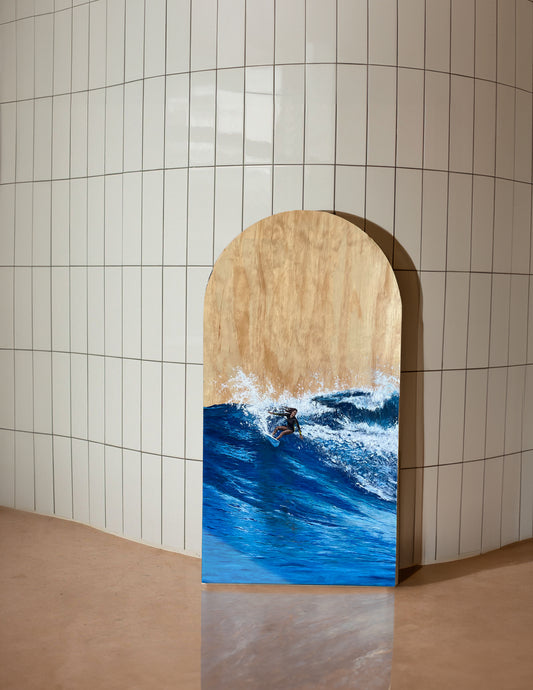 "Surf like a Girl" Original Painting