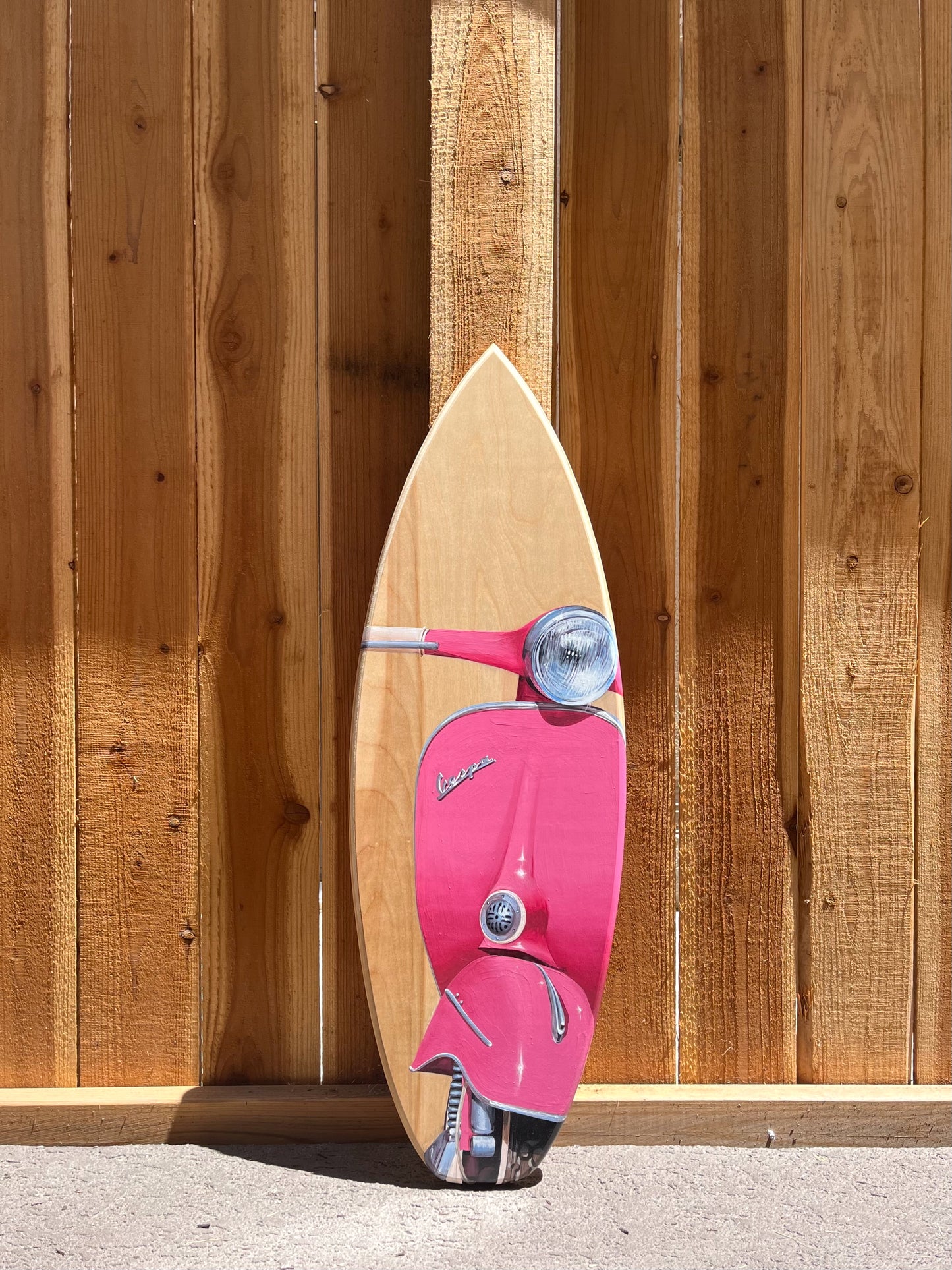 Vespa Surfboard Original Painting