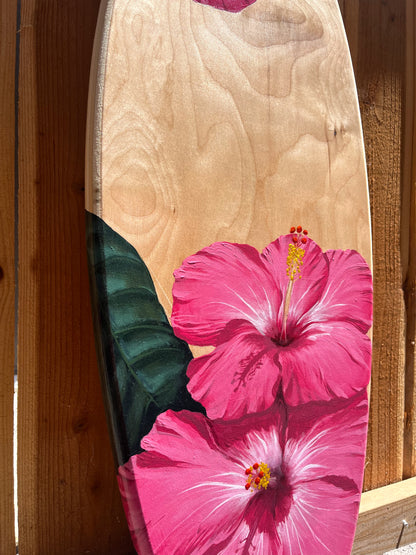 Hibiscus Surfboard Original Painting