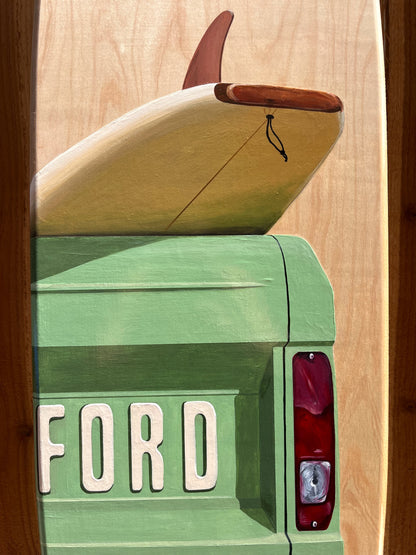 Bronco Surfboard Original Painting
