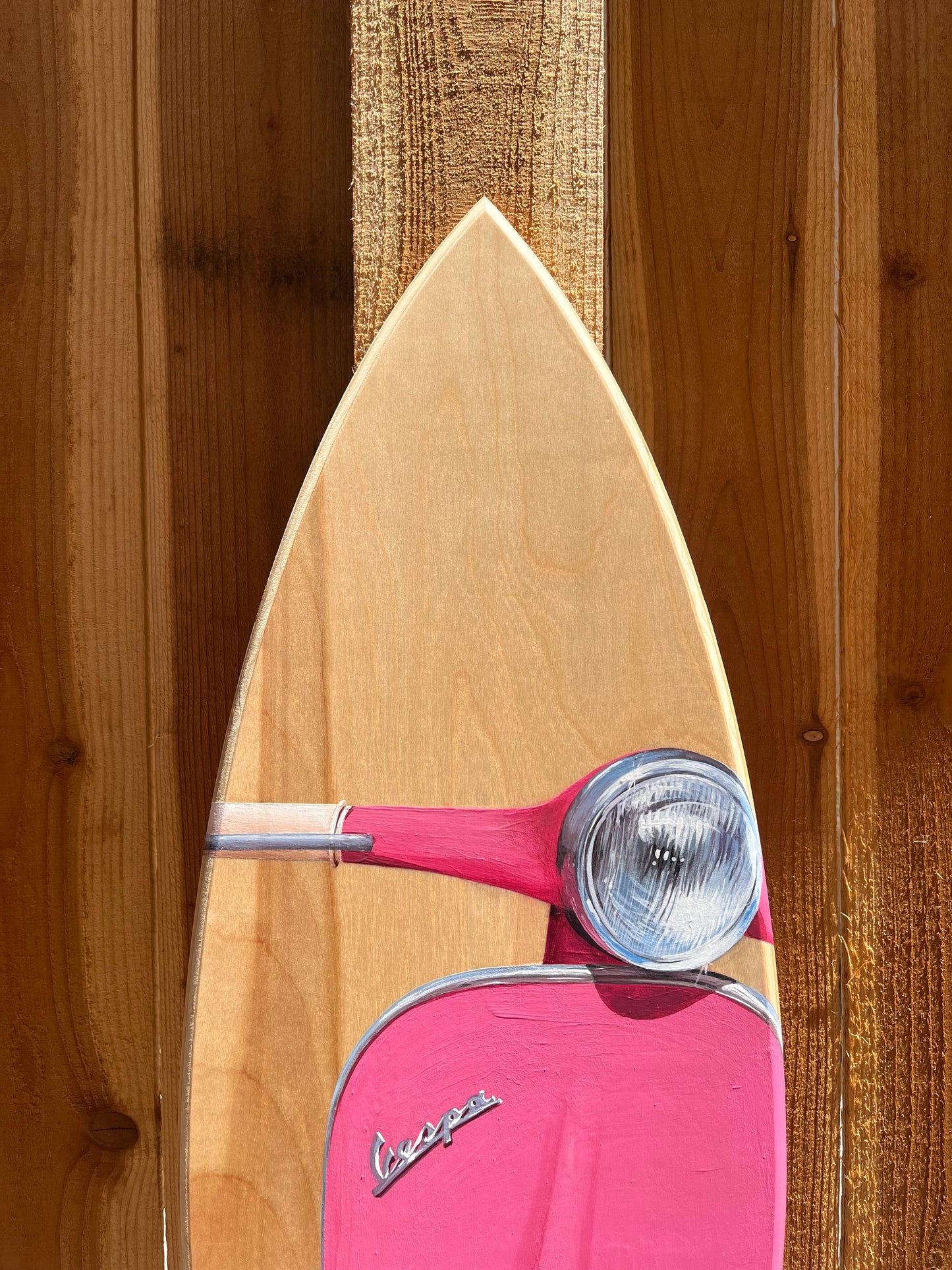 Vespa Surfboard Original Painting