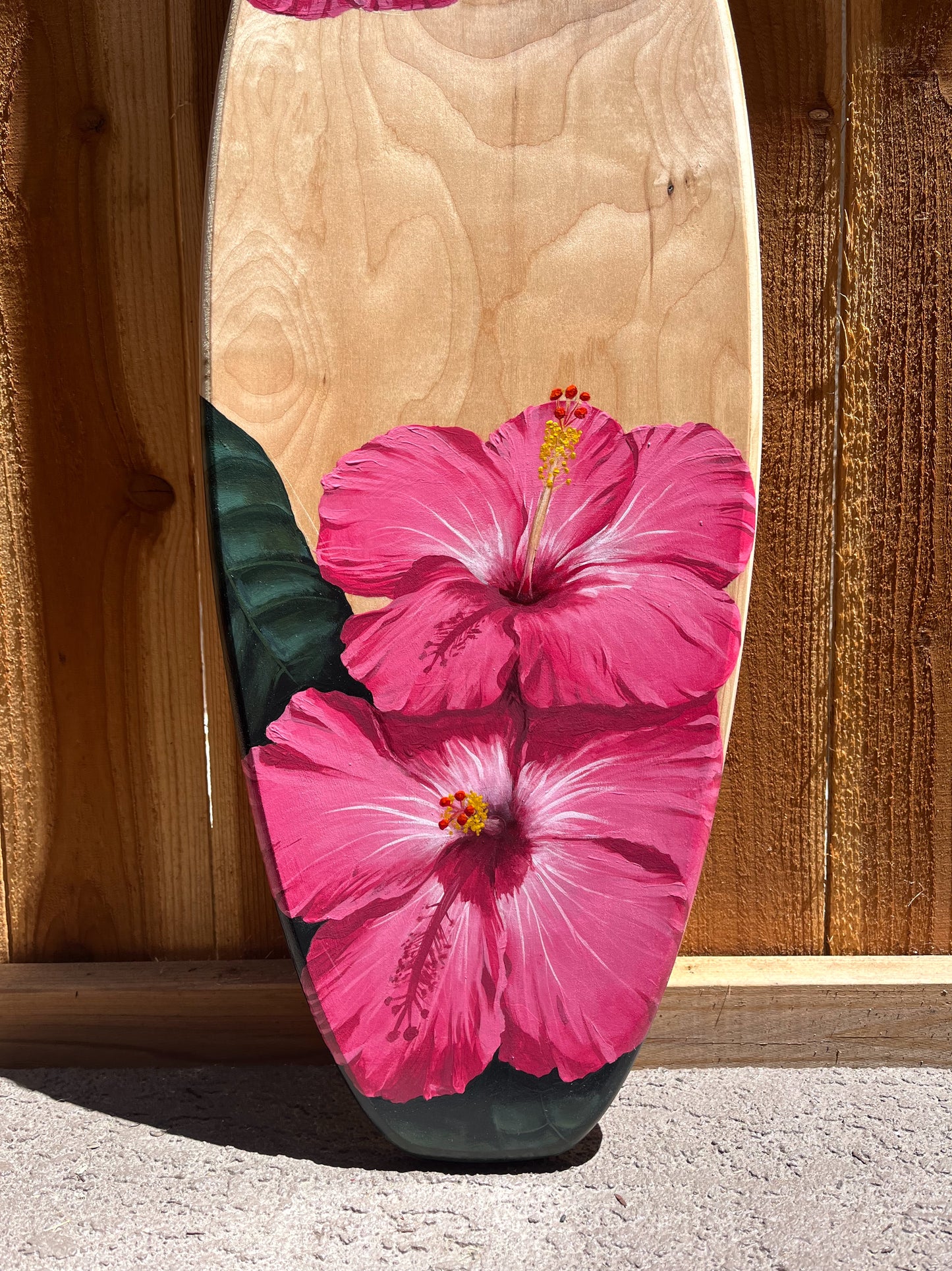 Hibiscus Surfboard Original Painting