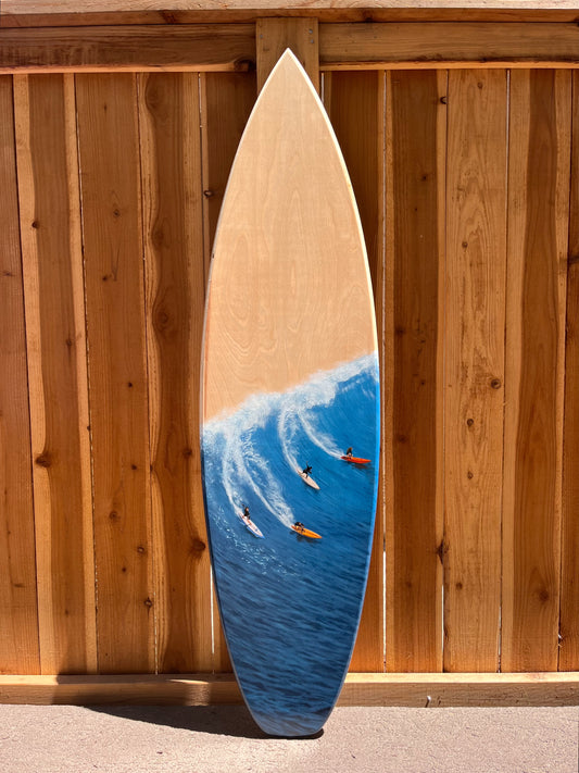 Wave Surfboard Original Painting