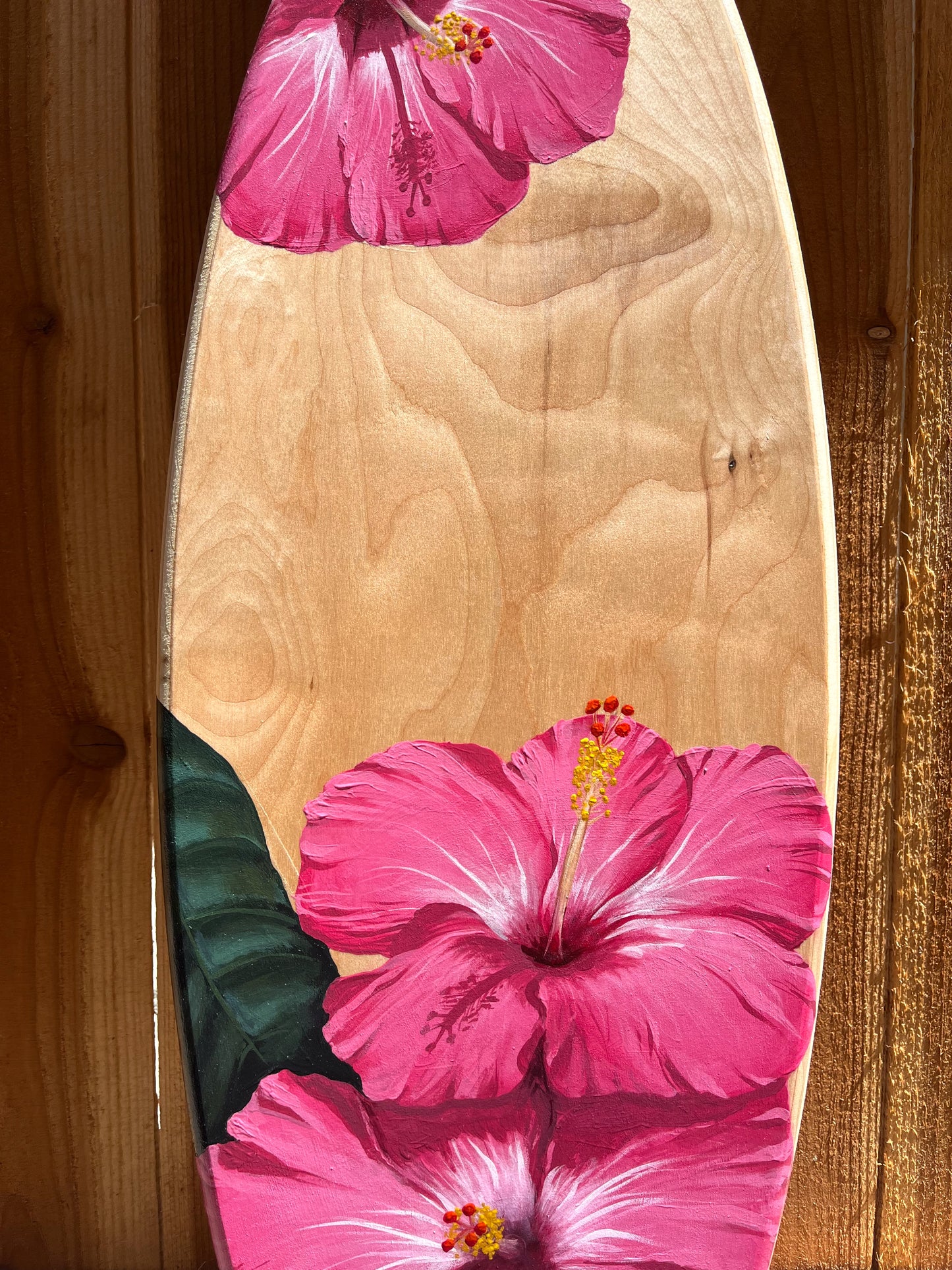 Hibiscus Surfboard Original Painting