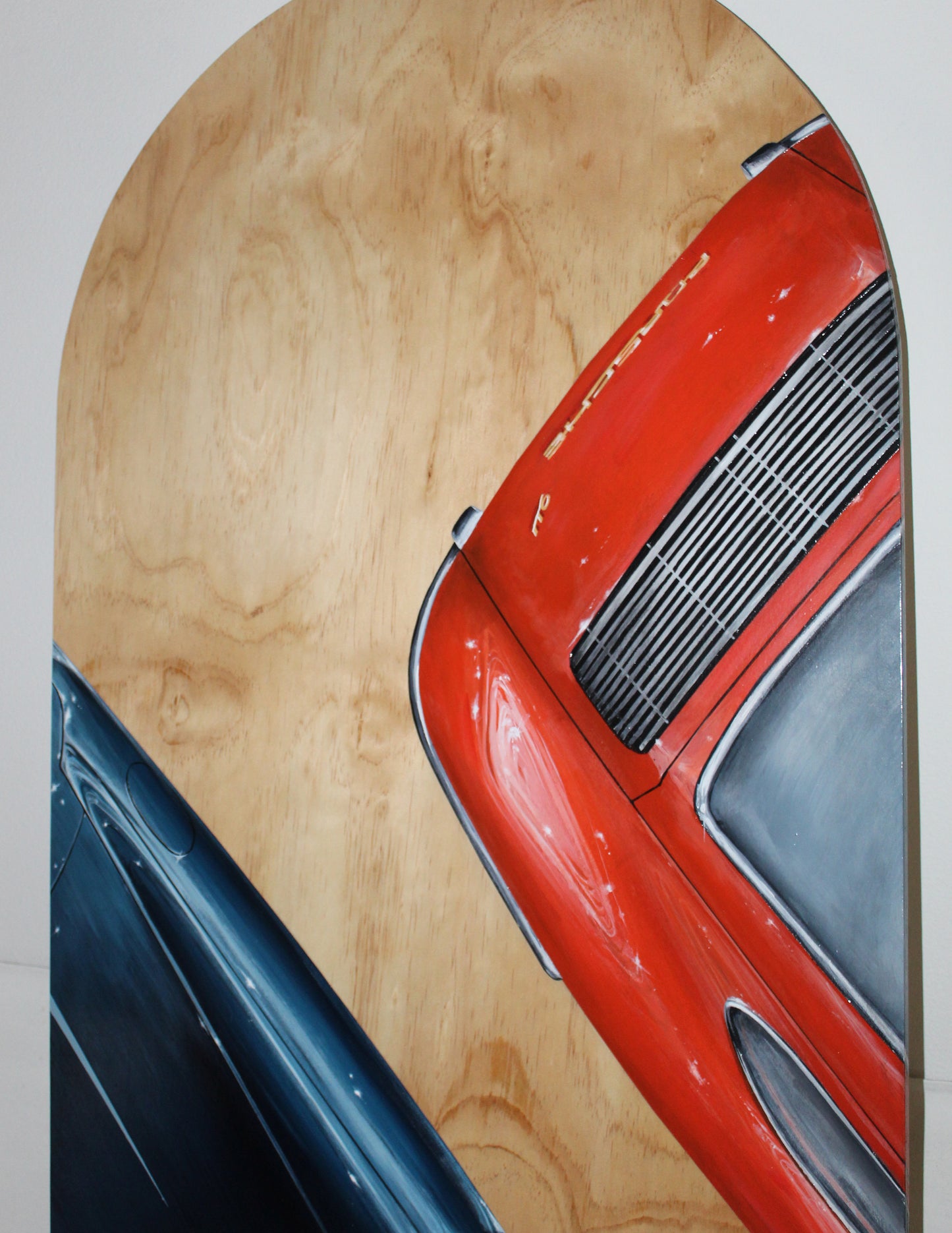 "DOUBLE THE SPEED" ORIGINAL WOOD PAINTING