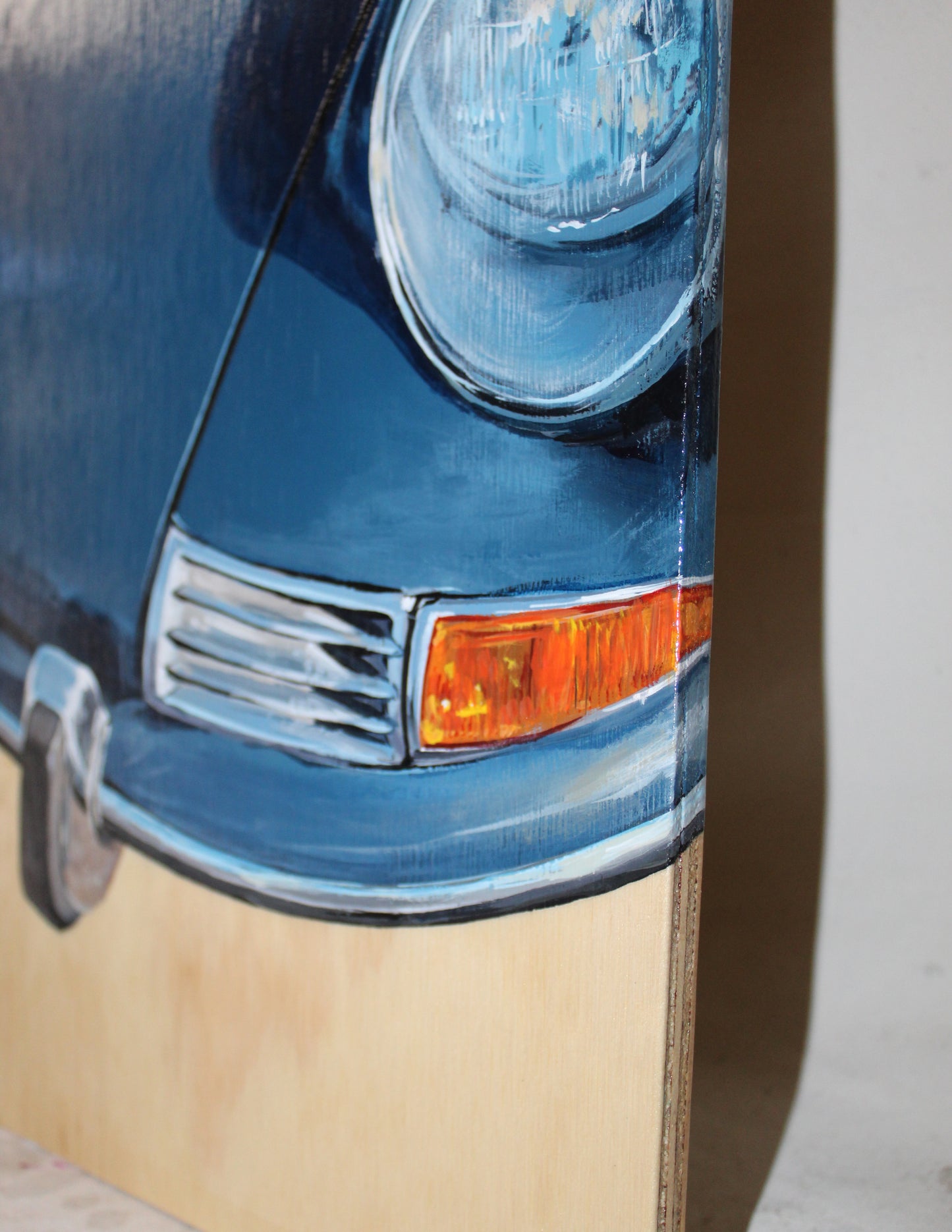 "OLE BLUE" ORIGINAL WOOD PAINTING