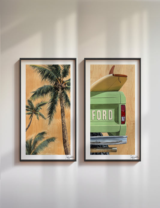 "Palms + Bronco" Print