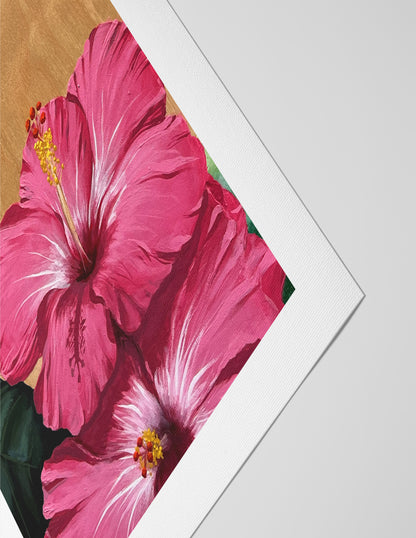 "Hibiscus + Vespa" Print
