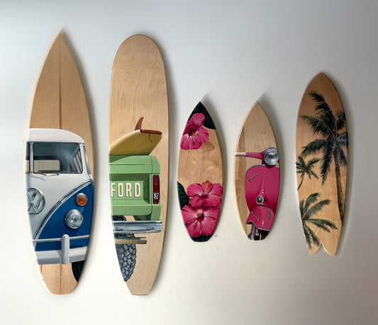 Surfboard Original Painting